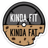 Kinda Fit Kinda Fat Cookie Sticker.