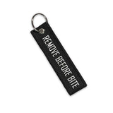 Black Jet Tag Keychain