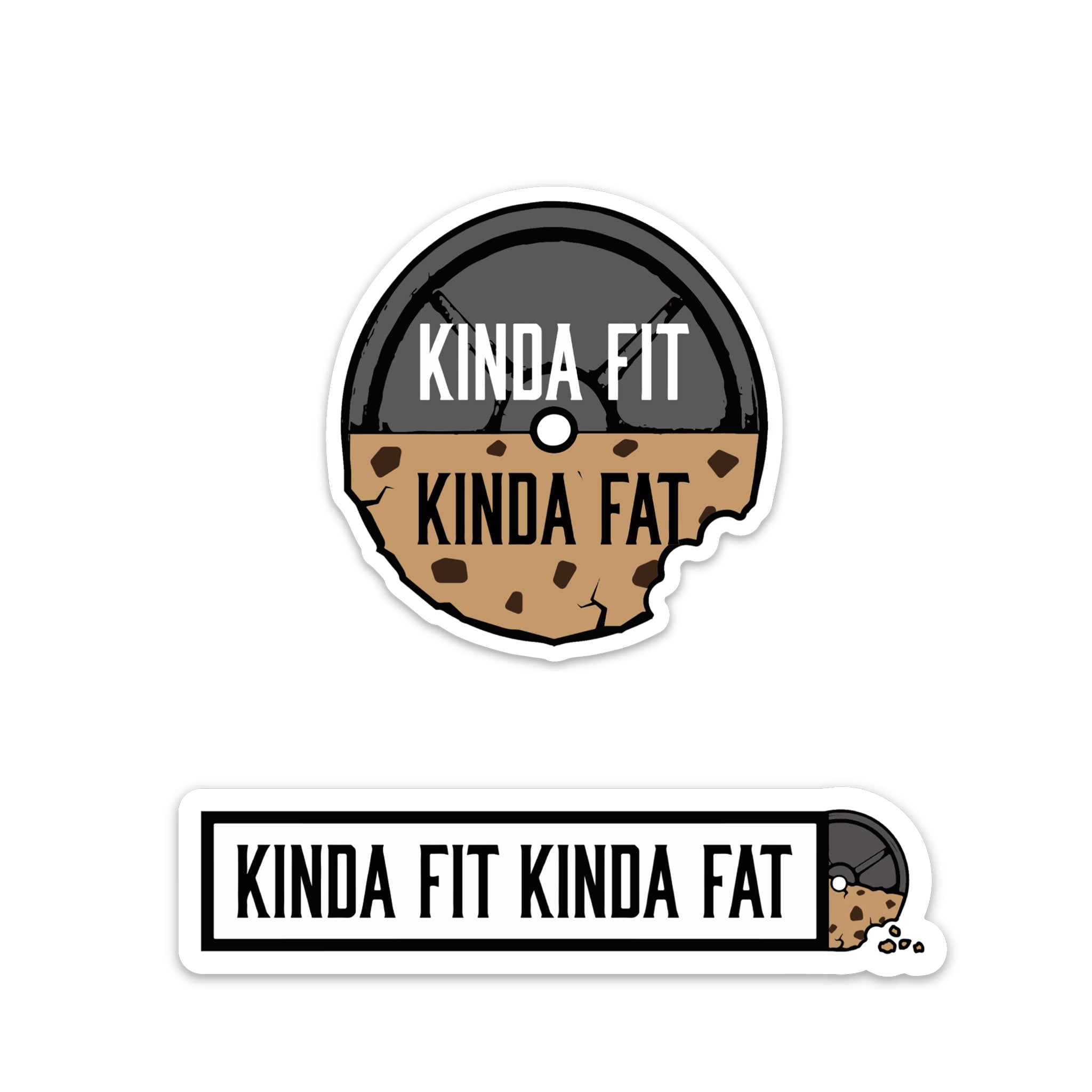 Kinda Fit Kinda Fat Cookie Sticker Pack.