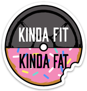 Kinda Fit Kinda Fat Donut Sticker