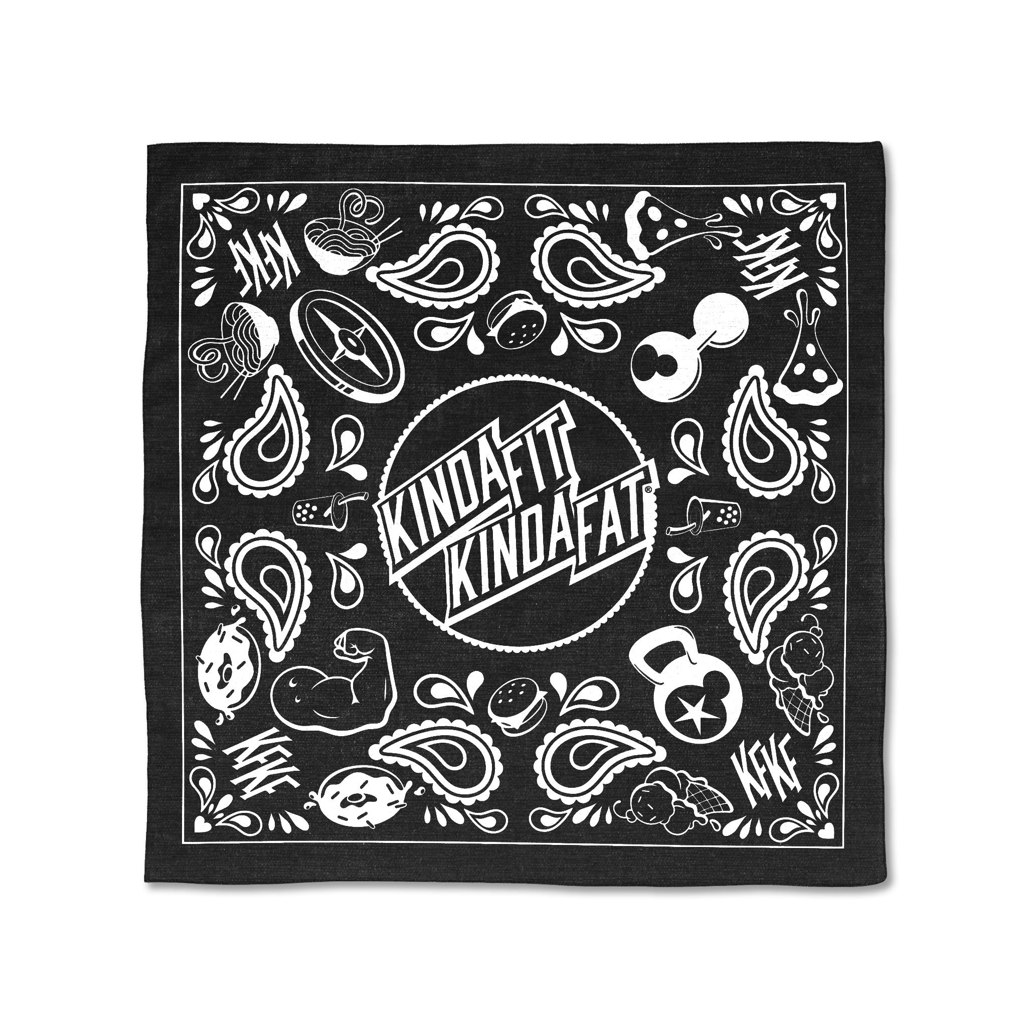 Kinda Fit Kind Fat Black Bandana