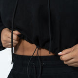 Stay Hungry Crop Hoodie