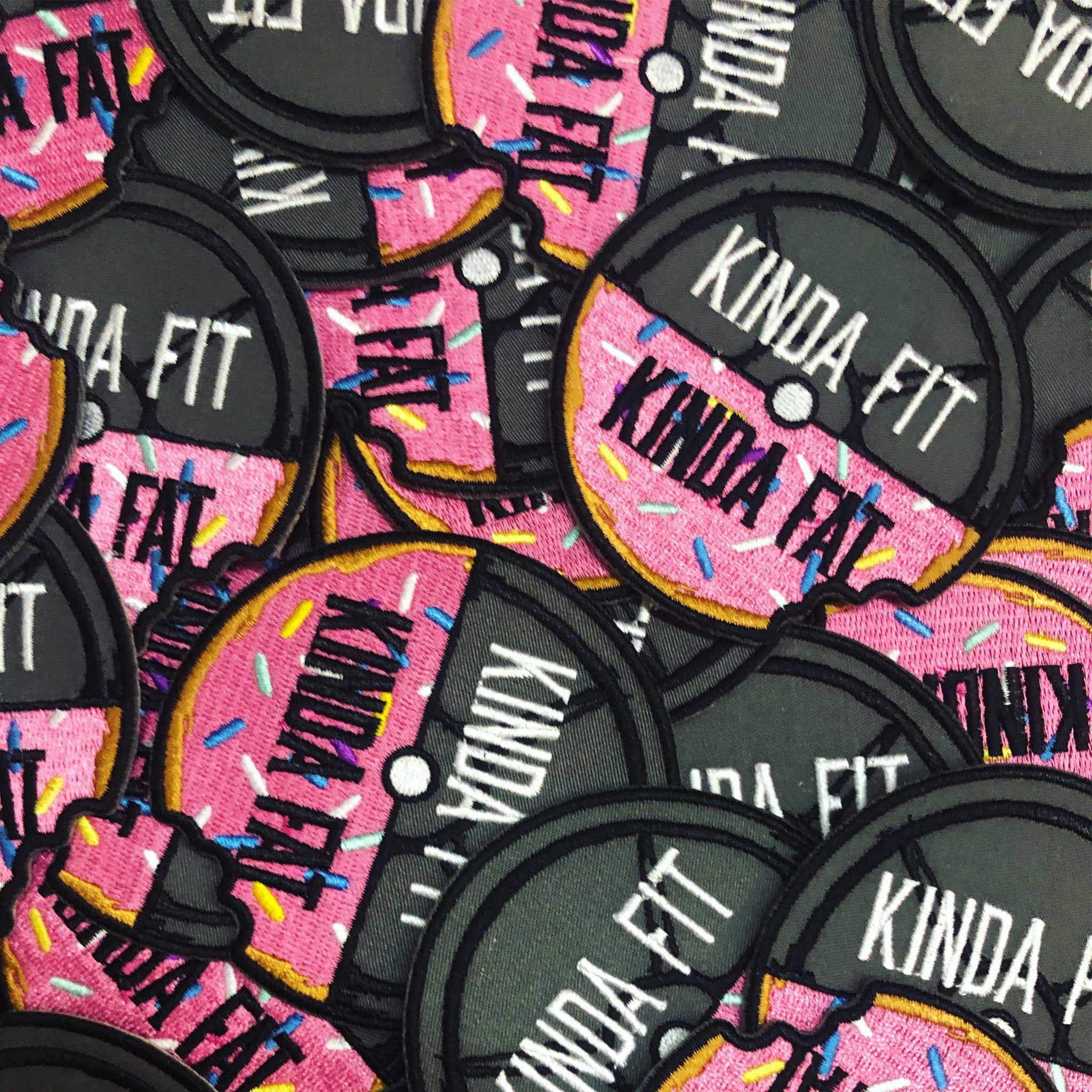 Kinda Fit Kinda Fat OG Donut Logo Patch
