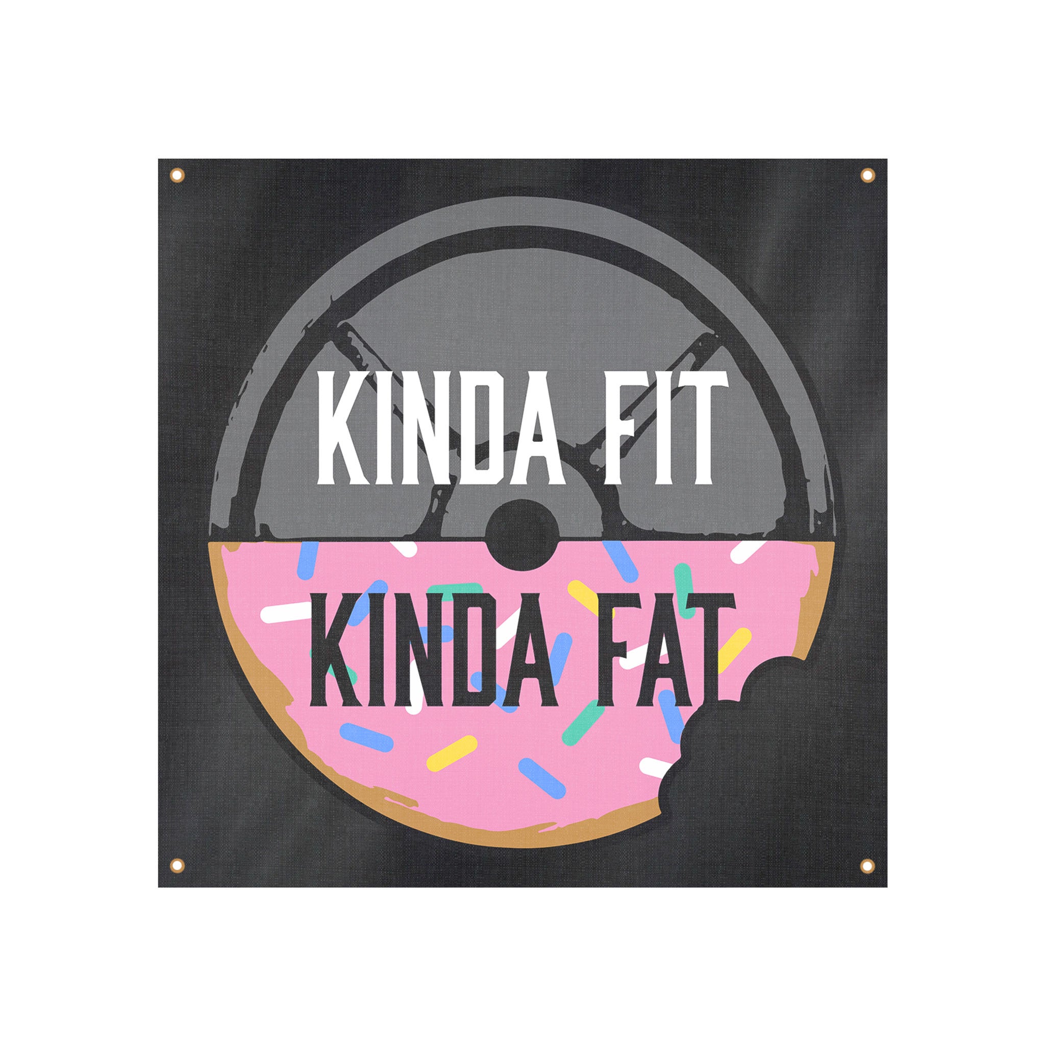 Kinda Fit Kinda Fat OG Donut Logo Banner