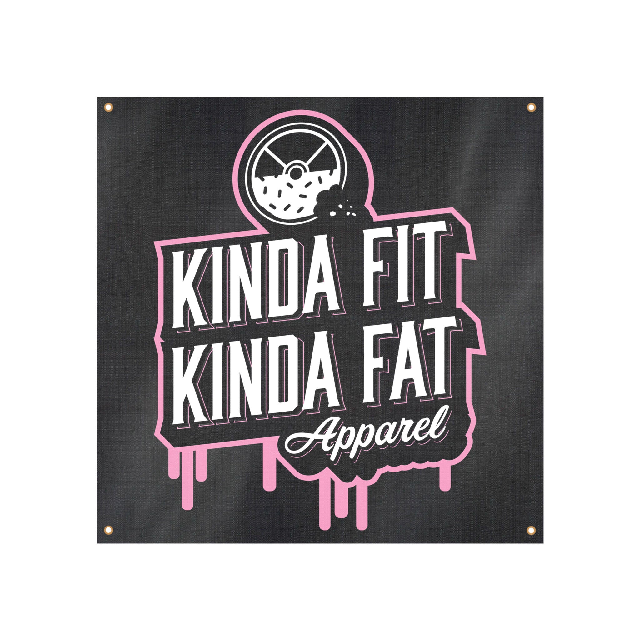 Kinda Fit Kinda Fat Drip Logo Banner